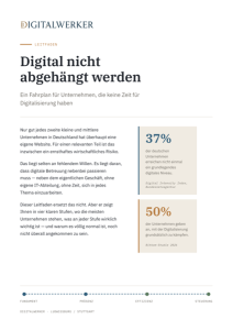 Titelseite des Digitalisierungs-Fahrplan-Leitfadens